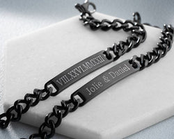 Customized Stainless Steel Cuban ID Bracelet