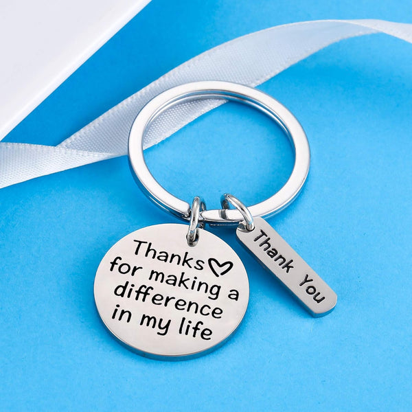 Customized Metal Keychain with Hanging Charm