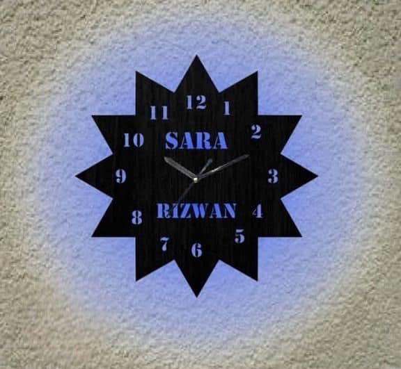 Stylish MDF Wall Clock