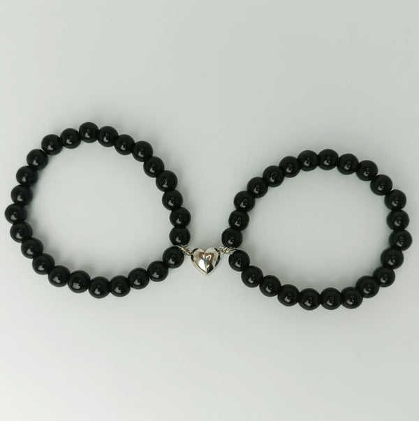 Couple/Pair Magnetic Heart Beads Bracelet