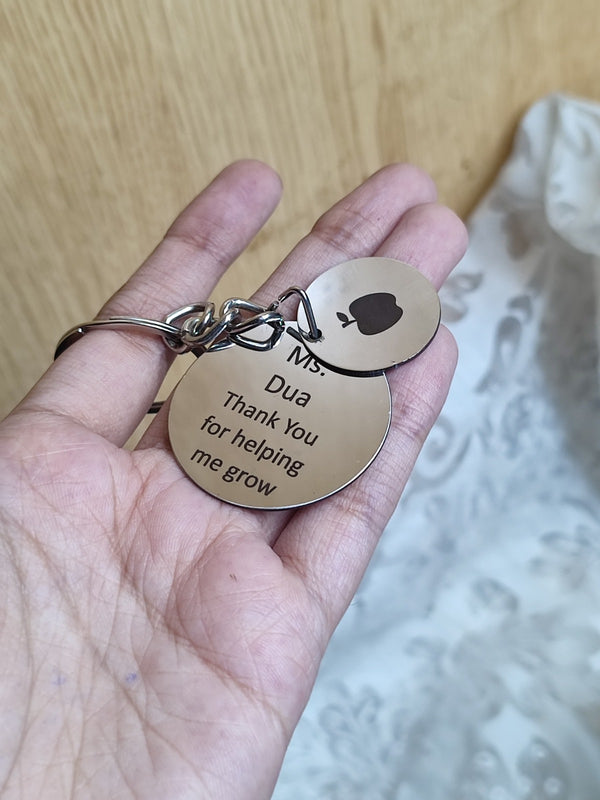 Customize Metal Keychain with Hanging Charm