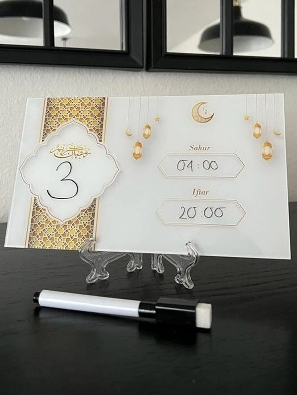 Acrylic Ramadan Iftar Calendar